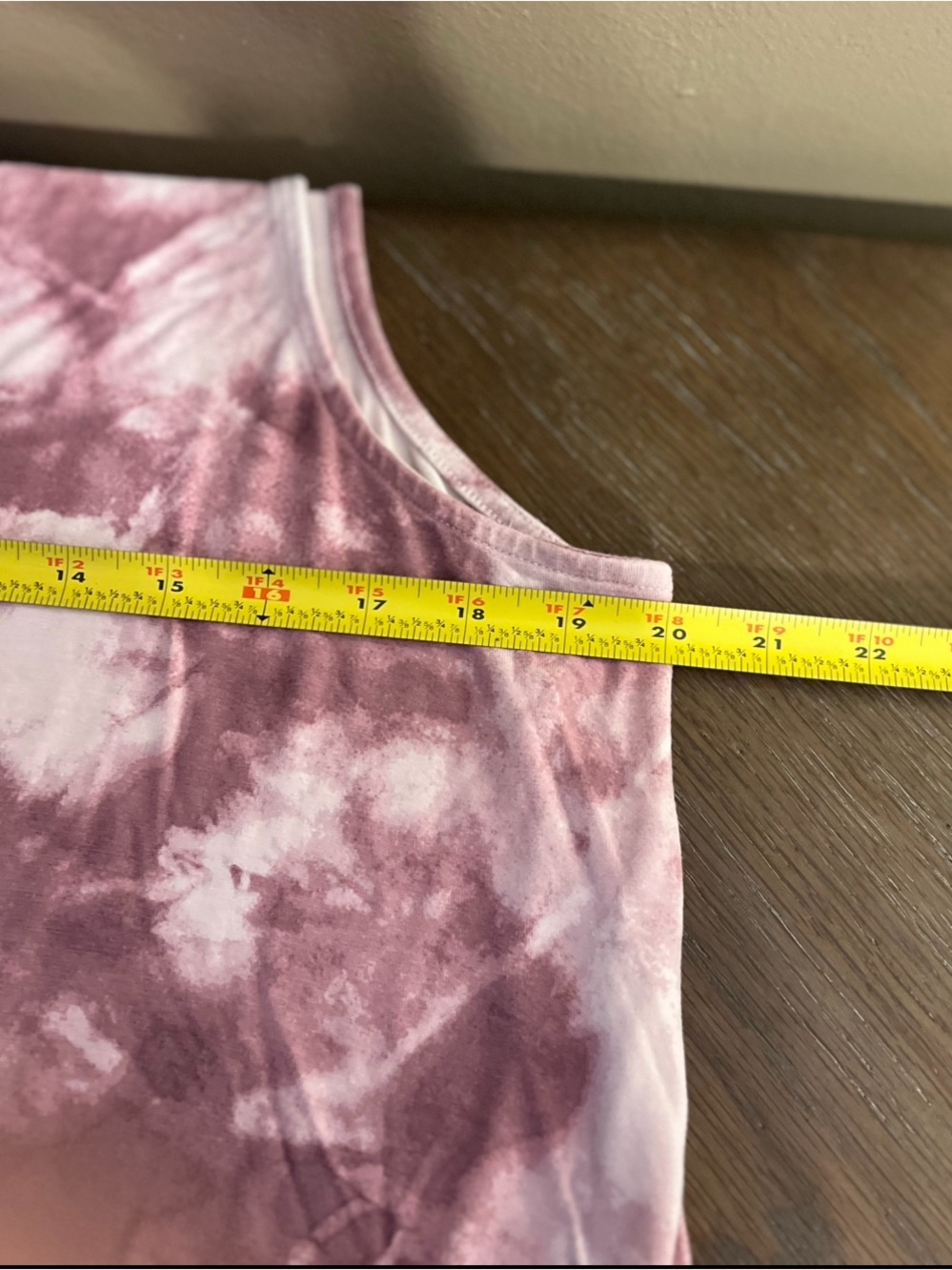Old Navy Sleeveless Swing Tank Dress in Mauve Tie Dye Size XL - Picture 4 of 6